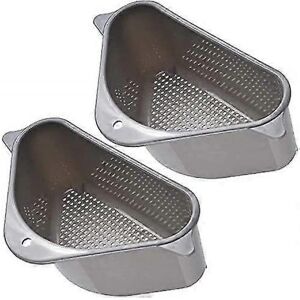 Unbranded 2pcs Sink Strainer Basket, Triangular Sink Drain Shelf, Triangle Sink Drainer Ba Unbranded 2pcs Sink Strainer Basket, Triangular Sink Drain Shelf, Triangle Sink Drainer Ba