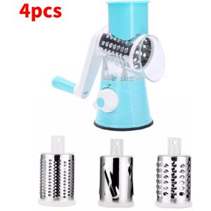 Unbranded (Blue) Stainless Rotary Grater Handheld Cheese Vegetables Slicer Nuts Peeler Gri Unbranded (Blue) Stainless Rotary Grater Handheld Cheese Vegetables Slicer Nuts Peeler Gri