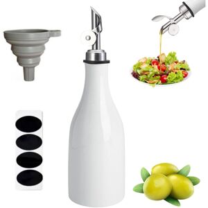 Unbranded (White) Ceramic Olive Oil Bottle Dispenser,10 Oz Large Capacity Oil and Vinegar Unbranded (White) Ceramic Olive Oil Bottle Dispenser,10 Oz Large Capacity Oil and Vinegar