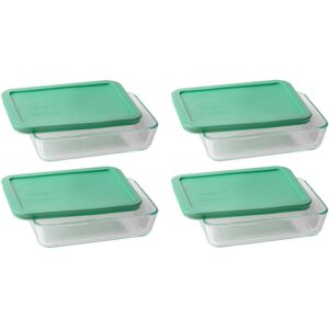 Pyrex 3-cup Rectangle Glass Food Storage Set Container (Pack of 4 Containers) Ma Pyrex 3-cup Rectangle Glass Food Storage Set Container (Pack of 4 Containers) Ma