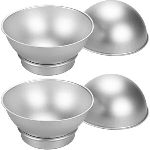 Torribaly 4Pcs/Set Round 3D Ball Shaped Cake Tin Aluminum Pan Decorating Pastry Tools Mold Torribaly 4Pcs/Set Round 3D Ball Shaped Cake Tin Aluminum Pan Decorating Pastry Tools Mold