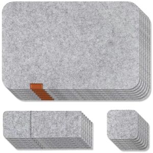 Kikidex (As show, One size) 7 Set Washable Felt Placemats Table Mats Glass Knife compati Kikidex (As show, One size) 7 Set Washable Felt Placemats Table Mats Glass Knife compati