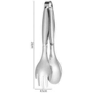 Unbranded (Silver) Non-Slip Stainless Steel Food Tongs Meat Salad Bread Serving Tongs For Unbranded (Silver) Non-Slip Stainless Steel Food Tongs Meat Salad Bread Serving Tongs For