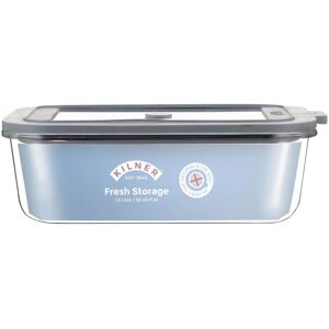 Kilner Fresh Storage Container Airtight Glass Leakproof Lid Food Leftovers 1.5L Kilner Fresh Storage Container Airtight Glass Leakproof Lid Food Leftovers 1.5L