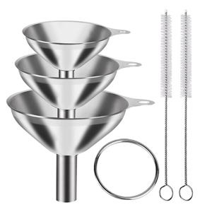 χωρίς εμπορικό σήμα Funnels for Filling Bottles 3Pcs Stainless Steel Kitchen Funnel Set χωρίς εμπορικό σήμα Funnels for Filling Bottles 3Pcs Stainless Steel Kitchen Funnel Set