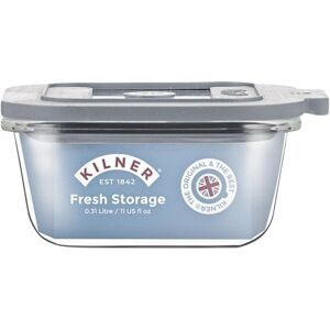 Kilner New Fresh Storage Square Container Glass Base Vacuum Seal Valve Lid 310ml Kilner New Fresh Storage Square Container Glass Base Vacuum Seal Valve Lid 310ml