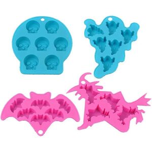 Kikidex (As show, One size) Skull ice Cube Tray, Halloween Chocolate Mould Silicone Skul Kikidex (As show, One size) Skull ice Cube Tray, Halloween Chocolate Mould Silicone Skul