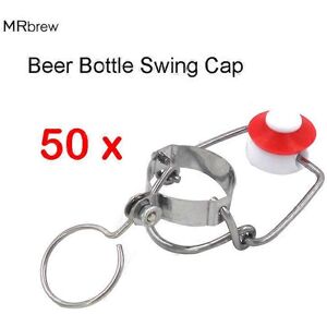 Unbranded (As show, One size) 50PCS Beer Cap Flip Top Stopper Root Beer Bottles Replacemen Unbranded (As show, One size) 50PCS Beer Cap Flip Top Stopper Root Beer Bottles Replacemen