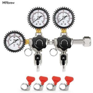 Unbranded (CGA320, One size) New Dual Output Co2 Regulator,W21.8/CGA320 Co2 Gauge With Pre Unbranded (CGA320, One size) New Dual Output Co2 Regulator,W21.8/CGA320 Co2 Gauge With Pre