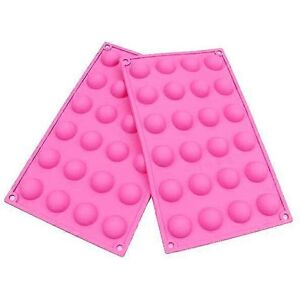 Kikidex (As show, One size) 2 Pcs 24 Holes Silicone Mold For Candy Chocolate Making Kikidex (As show, One size) 2 Pcs 24 Holes Silicone Mold For Candy Chocolate Making