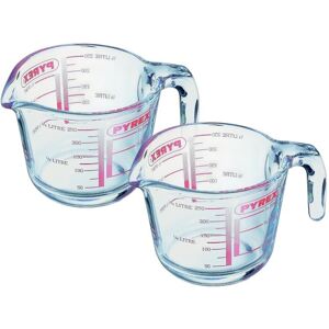 Pyrex 2x Pryex Mini Glass Measuring Jug 250ml Classic Kitchen Measurement Pyrex 2x Pryex Mini Glass Measuring Jug 250ml Classic Kitchen Measurement