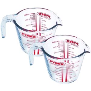 2x Pyrex Glass Measuring Jug 0.5L 500ml Kitchen Measurement Jug 2x Pyrex Glass Measuring Jug 0.5L 500ml Kitchen Measurement Jug