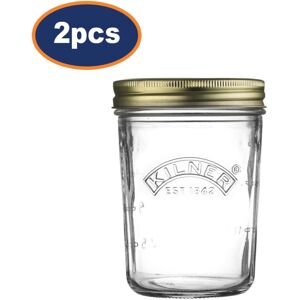 Kilner 2pc 350ml Kitchen Storage Food Preserving Wide Mouth Glass Preserve Jar Kilner 2pc 350ml Kitchen Storage Food Preserving Wide Mouth Glass Preserve Jar