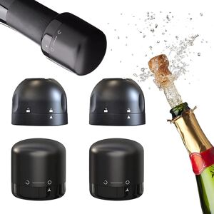Unbranded (As show, One size) (4 Pieces) Champagne Stopper, Reusable Silicone Leak-proof C Unbranded (As show, One size) (4 Pieces) Champagne Stopper, Reusable Silicone Leak-proof C