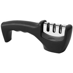 Unbranded (As show, One size) Classic Professional Knife Sharpener - 3 Notches - Black - M Unbranded (As show, One size) Classic Professional Knife Sharpener - 3 Notches - Black - M