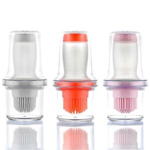 Unbranded (As show, One size) 3 Pcs Oil Bottle with Silicone Basting Brush BBQ Oil Bottle Unbranded (As show, One size) 3 Pcs Oil Bottle with Silicone Basting Brush BBQ Oil Bottle