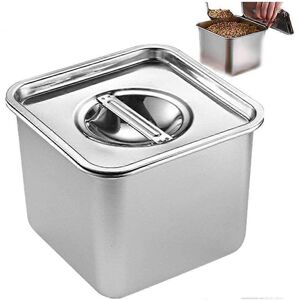 Unbranded (As show, One size) 12cm Stainless Steel Seasoning Box Condiment Storage Jar Kit Unbranded (As show, One size) 12cm Stainless Steel Seasoning Box Condiment Storage Jar Kit