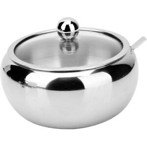 Unbranded (As show, One size) 10*5.5cm Stainless Steel Containers With Lids Container With Unbranded (As show, One size) 10*5.5cm Stainless Steel Containers With Lids Container With