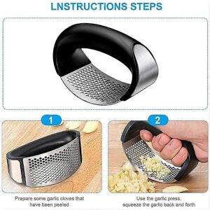 Unbranded (As show, One size) Garlic Press, Stainless Steel Garlic Crusher Professional Ki Unbranded (As show, One size) Garlic Press, Stainless Steel Garlic Crusher Professional Ki