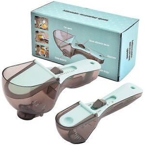 Unbranded (As show, One size) Set of 2 Measuring Spoon Sets, Triomphe Adjustable Measuring Unbranded (As show, One size) Set of 2 Measuring Spoon Sets, Triomphe Adjustable Measuring