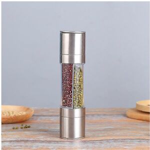 Unbranded (As show, One size) Two in One Kitchen Storage Accessory Seasoning Pot Stainless Unbranded (As show, One size) Two in One Kitchen Storage Accessory Seasoning Pot Stainless