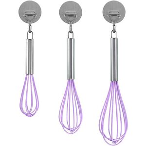 Unbranded (As show, One size) Purple Whisk, 8", 10", 12" 3-piece Stainless Unbranded (As show, One size) Purple Whisk, 8", 10", 12" 3-piece Stainless
