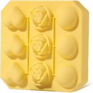 Kikidex (As show, One size) 6 Cavity Rose Flower Silicone Ice Cube Candy Chocolate Cake Kikidex (As show, One size) 6 Cavity Rose Flower Silicone Ice Cube Candy Chocolate Cake