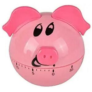 Unbranded (As show, One size) Mechanical Kitchen Timer Cartoon Pig Cute Shape Hour Meter C Unbranded (As show, One size) Mechanical Kitchen Timer Cartoon Pig Cute Shape Hour Meter C