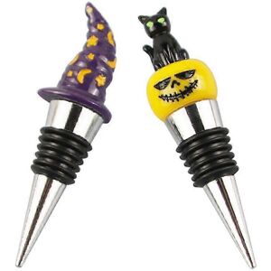 Unbranded (As show, One size) 2PCS Wine stopper, Cork, Halloween pumpkin red wine stopper Unbranded (As show, One size) 2PCS Wine stopper, Cork, Halloween pumpkin red wine stopper