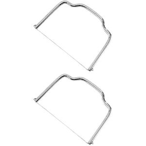 Unbranded (As show, One size) 2Pcs Stainless Steel Butter Cheese Wire Cutter Cheese Slicer Unbranded (As show, One size) 2Pcs Stainless Steel Butter Cheese Wire Cutter Cheese Slicer