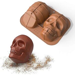 Unbranded (As show, One size) Large Realistic Silicone Skull Cake Mould Diy Baking Cake Mo Unbranded (As show, One size) Large Realistic Silicone Skull Cake Mould Diy Baking Cake Mo