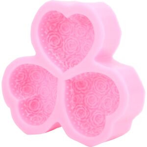 Unbranded 3‑Cavity Heart Shaped Rose Flower Silicone Mold Soap Fondant Cake Chocolate Moul Unbranded 3‑Cavity Heart Shaped Rose Flower Silicone Mold Soap Fondant Cake Chocolate Moul