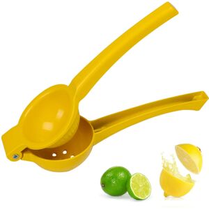 GEEZY Metal Lemon Squeezer Hand Juicer Yellow Manual Citrus Press for Lime Fruit GEEZY Metal Lemon Squeezer Hand Juicer Yellow Manual Citrus Press for Lime Fruit