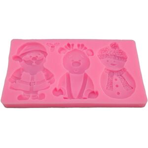 Unbranded Xmas Silicone Molding Reindeer Snowman Claus Shape Non Stick Reusable Xmas Bakin Unbranded Xmas Silicone Molding Reindeer Snowman Claus Shape Non Stick Reusable Xmas Bakin