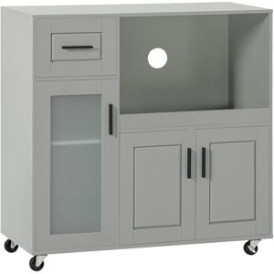 SoBuy Kitchen Trolley Microwave Storage Gray SoBuy Kitchen Trolley Microwave Storage Gray