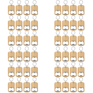 Unbranded 12Pcs Wood Bottle Opener Wooden Keychain Bottle Opener for Home Party Unbranded 12Pcs Wood Bottle Opener Wooden Keychain Bottle Opener for Home Party