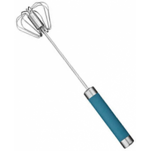 Unbranded (Blue-25.5cm)Whizzy Whisk Semi-Automatic Egg Whisk Hand Push Egg Beater Stainles Unbranded (Blue-25.5cm)Whizzy Whisk Semi-Automatic Egg Whisk Hand Push Egg Beater Stainles