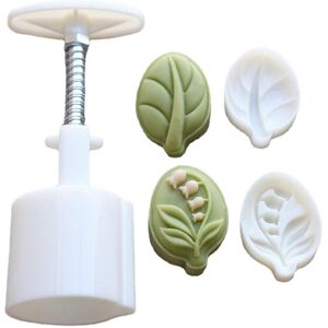 Unbranded (As show, One size) Leaf Shaped Moon Cake Mold Mid-Autumn Festival Mooncake Make Unbranded (As show, One size) Leaf Shaped Moon Cake Mold Mid-Autumn Festival Mooncake Make