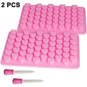 Kikidex (As show, One size) Mini Heart Shape Silicone Gummy Molds Chocolate Mold Pack of Kikidex (As show, One size) Mini Heart Shape Silicone Gummy Molds Chocolate Mold Pack of