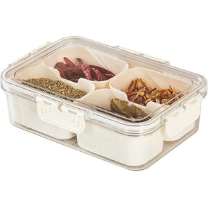 Unbranded (4 grids, One size) Convenient Charcuterie Container with Lid and Handle Keep Yo Unbranded (4 grids, One size) Convenient Charcuterie Container with Lid and Handle Keep Yo