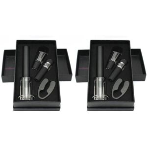 Unbranded 4 Pcs Wine Opener Set,Includes Wine Vacuum Stopper and Wine Pourer Unbranded 4 Pcs Wine Opener Set,Includes Wine Vacuum Stopper and Wine Pourer