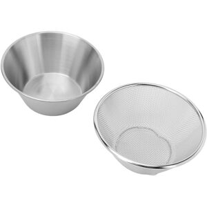 Unbranded Stainless Steel Colander Strainer Bowl Set, 3pcs, 180g Unbranded Stainless Steel Colander Strainer Bowl Set, 3pcs, 180g