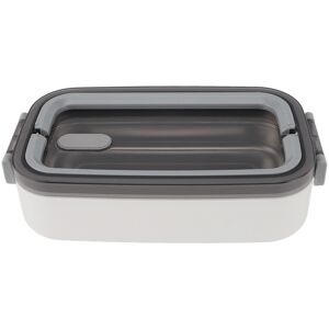 Unbranded 304 Stainless Steel Insulated Lunch Box 700ml White for Students & Office Unbranded 304 Stainless Steel Insulated Lunch Box 700ml White for Students & Office