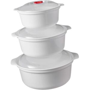Unbranded 3x Microwave Bowls with Lids Food Storage Containers for Dorm Small Unbranded 3x Microwave Bowls with Lids Food Storage Containers for Dorm Small
