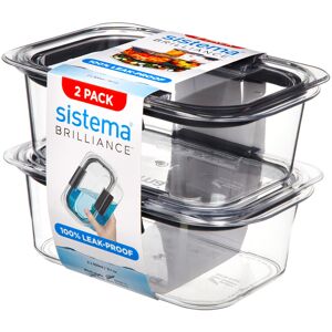 Sistema Brilliance, Clear/Grey, 2 x 920 ml Sistema Brilliance, Clear/Grey, 2 x 920 ml
