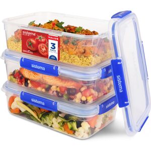 Sistema KLIP IT PLUS Leakproof Food Storage Containers 2.2 L Airtight, Stack Sistema KLIP IT PLUS Leakproof Food Storage Containers 2.2 L Airtight, Stack