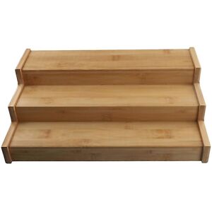Unbranded For 3tier Nonexpandable Bamboo Spice Rack Step Shelf Cabinet Organizer Unbranded For 3tier Nonexpandable Bamboo Spice Rack Step Shelf Cabinet Organizer