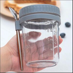 Spactz 4PCS Overnight Oats Containers with Spoons Airtight Oatmeal Overnight Oat Jars w Spactz 4PCS Overnight Oats Containers with Spoons Airtight Oatmeal Overnight Oat Jars w