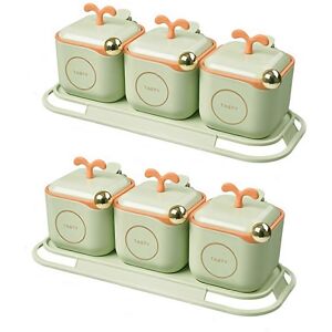 Unbranded For Seasoning Box Seasoning Jar Set With Lid Comes And Seasoning Spoon Unbranded For Seasoning Box Seasoning Jar Set With Lid Comes And Seasoning Spoon