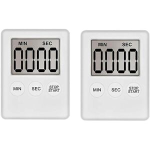 Unbranded For Digital Kitchen Timer Timer Egg Timer For Work 2 Pack White Unbranded For Digital Kitchen Timer Timer Egg Timer For Work 2 Pack White